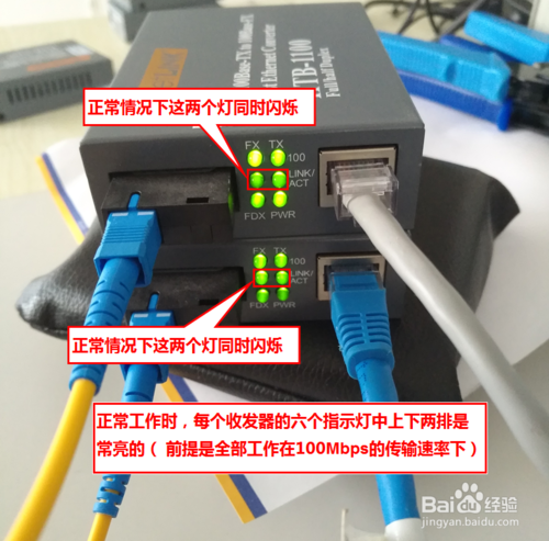 光纖收發(fā)器指示燈及故障問(wèn)題